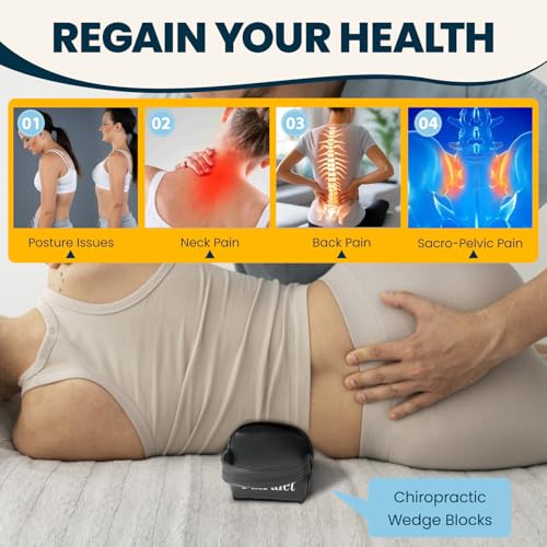 Pelvic Sacral SOT Blocks, Chiropractic Wedge Blocks, 1 Pair