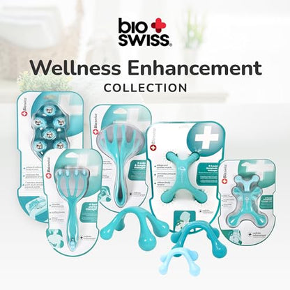 BioSwiss 2-Pack Handheld Full Body Massager, 4-Leg Pressure Point Tool for Back, Neck, and Shoulder, Includes 1 Large and 1 Small - style: 2-Pack Full Body Massager
