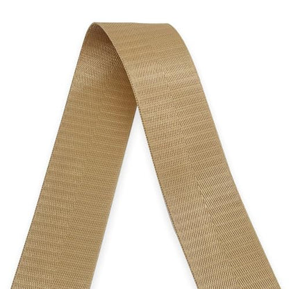 1 1/2" Khaki Nylon Webbing 12yds for Bag Straps Crafts - color: khaki