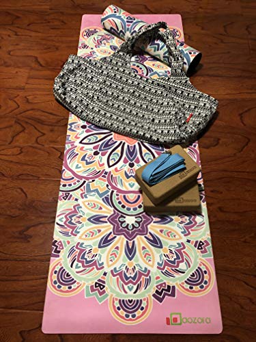 Aozora Yoga Mat Bag Large Yoga Mat Tote Sling Carrier with Pockets Fits Mats with Multi-Functional Storage Pockets Light and Durable - color: Elephant