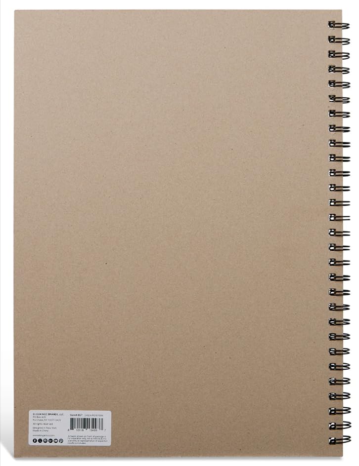 KINGART Cold-Pressed Watercolor Paper Pad Set – 11x15 Inch, 2-Pack – 20 Sheets Each, Perforated Side Spiral-Bound Heavyweight Art Pads