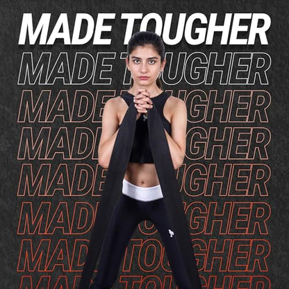 76 Inch Fabric Resistance Band for Strength Training, Mobility, and Stretching, Non-Slip Workout Band for Athletes, Home Gyms, Yoga, and Physical Therapy - color: Black