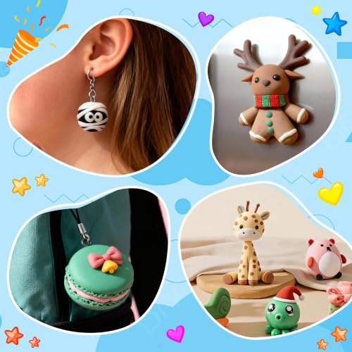 Artpar 52 Colors Polymer Clay Kit,Oven Bake Modeling Clay for Kids Adults | DIY Molding Clay Starter Sculpting Set With Tools & accessories,Non-Sticky,Kids School Classroom Stem,Home Party Art Crafts - color: 50