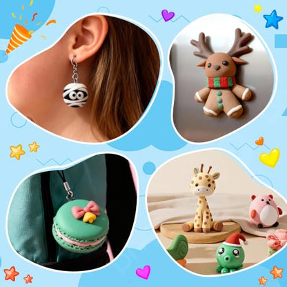 Artpar 52 Colors Polymer Clay Kit,Oven Bake Modeling Clay for Kids Adults | DIY Molding Clay Starter Sculpting Set With Tools & accessories,Non-Sticky,Kids School Classroom Stem,Home Party Art Crafts - color: 50