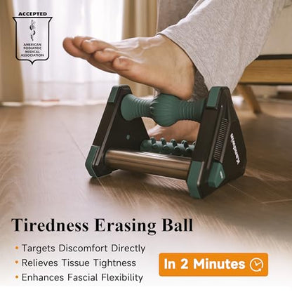Icing Plantar Fasciitis Relief Foot Roller Massager, Green - color: Mars Green