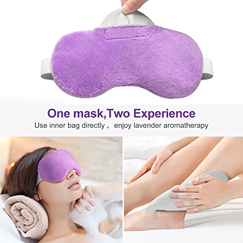 Umisleep Lavender Eye Mask, Weighted Sleep Mask for Men Women, Purple - color: Purple