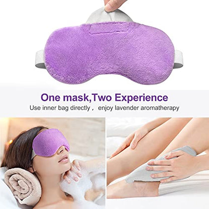 Umisleep Lavender Eye Mask, Weighted Sleep Mask for Men Women, Purple - color: Purple