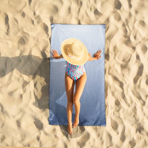 Camping Towel XL Size Microfiber Quick Dry Swimming Pool Beach Travel Body Yoga Mat Towels(Navy Blue, 1 Pack XL) - color: Navy Blue, size: 1 Pack XL
