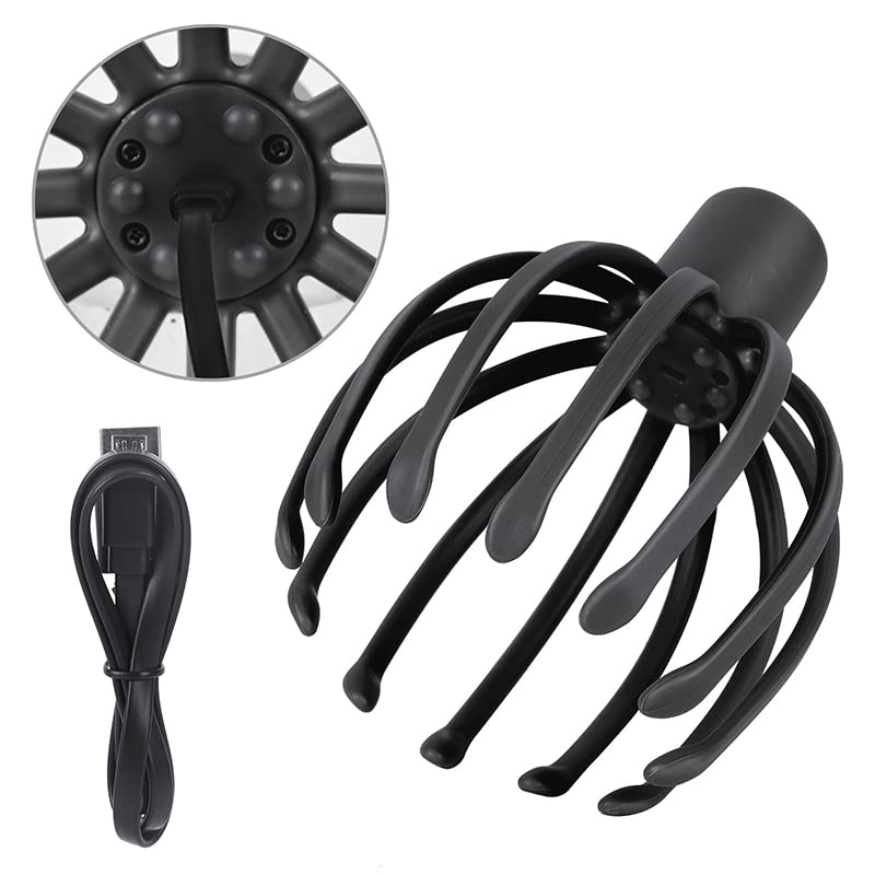 Electric Scalp Massager with 3 Modes, 360 Degree Head Massager, Cordless Portable Head Scratcher for Stress Relax