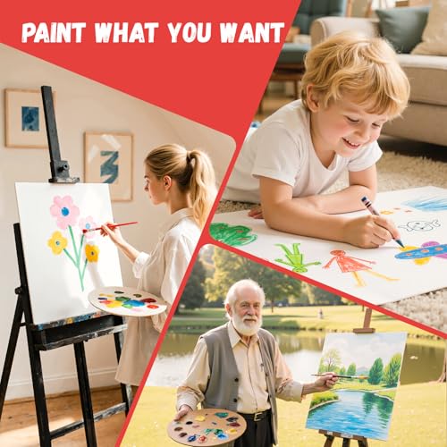 Simetufy 16x20inch 24 Pack Large Painting Canvas Boards Flat Canvas Panels | Gesso Primed Acid-Free 100% Cotton for Acrylics Oil Watercolor Tempera Paints - size: 16"x20"