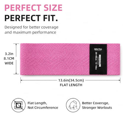 Fabric Resistance Bands,5 Non-Slip Fabric Workout Bands,Booty Bands for Women & Men, Elastic Exercise Bands for Legs, Glutes, Hips & Thighs, Home Fitness & Gym - color: Pink 4-Pack