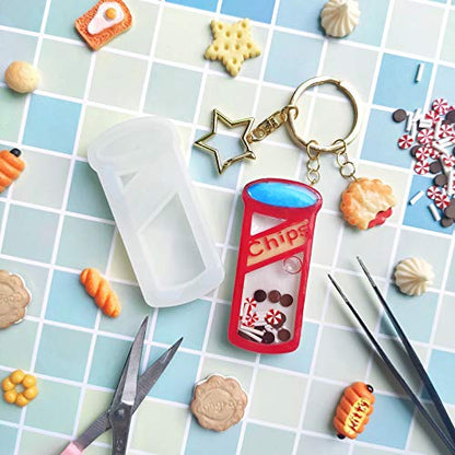 Resin Shaker Molds Set Charms Pendant Jewelry Making Supplies, Drinking Cup, Handheld Game, Chips, Candy 4 Silicone Trays with 5 Seal Films Larger 3inch - color: Charms Pendant Craft 9-Pack