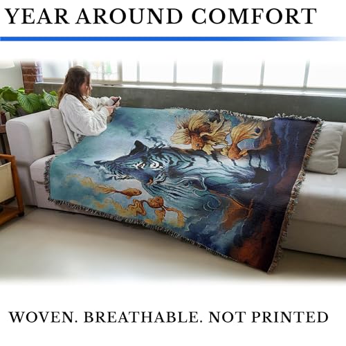 Pure Country Weavers Dream Blanket by Jonas Jödicke - Gift Tapestry Throw Woven from Cotton - Made in The USA (72x54) - color: Dream, size: 72x54