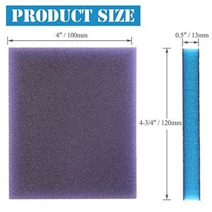 8Pcs 120 Grit Sanding Sponge, Jamiikury Fine Sanding Blocks Washable and Reusable, Wet Dry Sandpaper Sponge for Wood Metal FurniturePaint and Drywall - size: 120 Grits