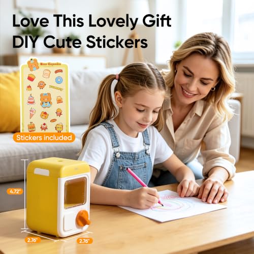 deli Electric Sharpener, Battery Powered, 3 Sizes for 6.5–8mm Pencil - color: Yellow