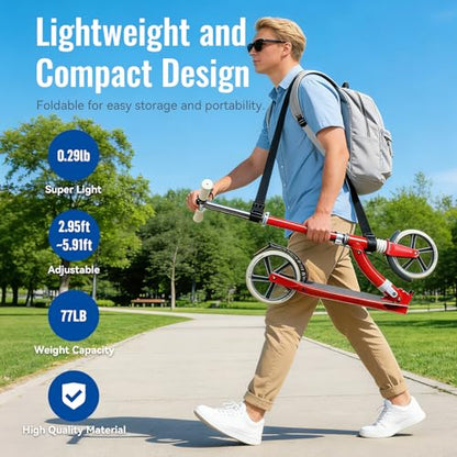 WILDKEN Adjustable Scooter Shoulder Strap, 71-inch Scooter Carrier Strap