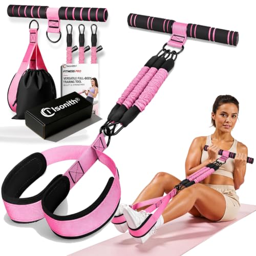 Upgrade Pedal Resistance Band with Handle, 2026 Multi-Functional Adjustable Resistance Band for Full-Body Workouts, Home Fitness Foot Pedal Resistance Band, Unisex Sit-up Training Equipment