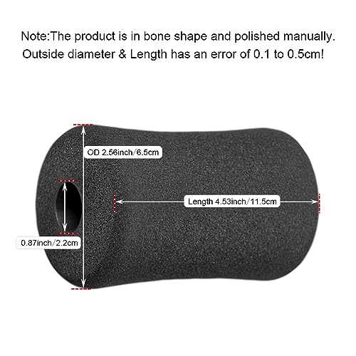 Sponge Foam Foot Pad Roller Pair, Used for Replacing Gym Exercise Equipment, Suitable for 1-inch Rod (Foam 4.53" X 2.56" Od X 0.87" Id) - color: Foam 4.53" X 2.56" Od X 0.87" Id