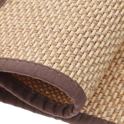 Sewroro Woven Seat Cushion 15.74 X 11.81 X 0.19 in Meditation Cushion for Sitting on Floor Summer Cooling Floor Pillow for Home Office Bedroom Yoga