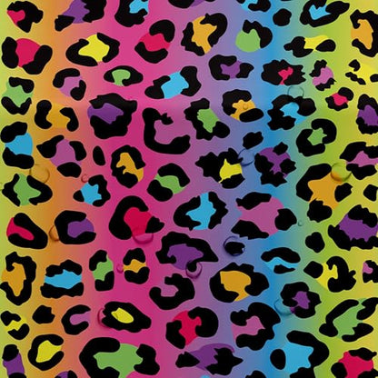 Leopard Party Decorations Tablecloth, Cheetah Birthday Tablecover | 3Pcs Disposable Cheetah Print Party Supplies, Iridescent Rainbow Leopard Birthday Table Decorations, 55in x 86in