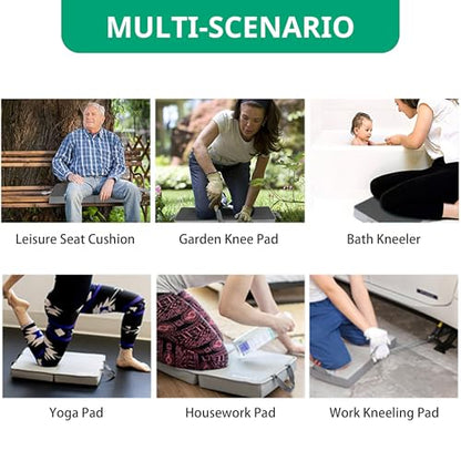 Gardening Knee Pads, Large Knee Pads for Gardening, Kneeler Pad, Thick Garden Knee Pad,Repairing-Floor Knees Mat for Prayer, Fitness, Yoga, Gym & Pilates (Gray) - color: Gray