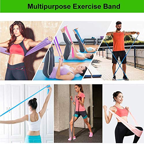 Resistance Bands for Working Out, Physical Therapy, Yoga & Pilates - color: Red