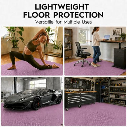 18 Pcs EVA Foam Floor Tiles, Puzzle Exercise Mat Set for Gym - color: Pink