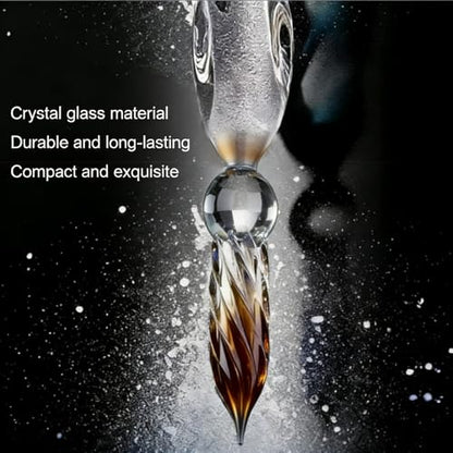 Glass Dip Pen Set,Calligraphy Pen,Crystal Signature Pen for Art, Writing, Signatures -Decoration and Business Gift