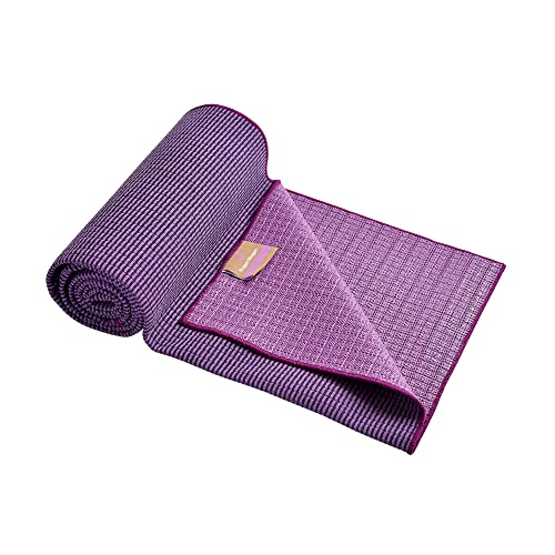 Hugger Mugger Yoga Towel - Ultraviolet - Soft, Absorbent, Fast Drying, Non-Slip Backing, use by iteself or Over a Yoga mat, hot Yoga, Helps with Slippery Hands and feet - color: Ultraviolet
