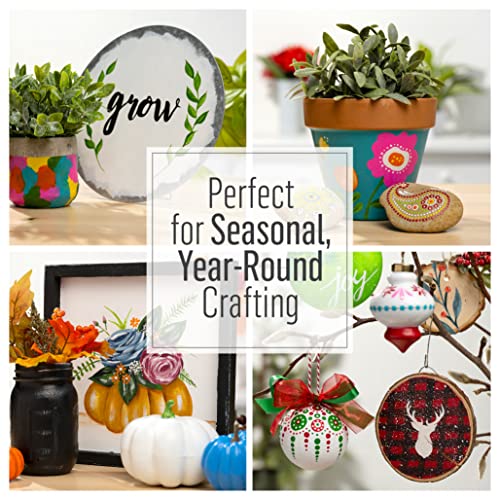FolkArt multisurface metallic paint, 2 oz, Bright Gold - color: Bright Gold, size: 2 Fl Oz (Pack of 1)