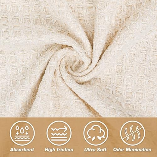 Hot Yoga Mat Towel, Non-Slip Microfiber 24x72in - color: Beige, size: 24 inch X 72 inch