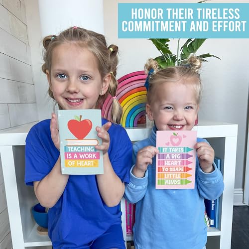 24 Teacher Thank You Cards with Envelopes Teacher Appreciation Cards Bulk - style: Pastel Pens