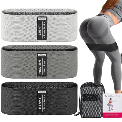 Booty Bands Set, Resistance Bands for Working Out, Exercise Bands for Women and Men Legs and Butt, Stretch Bands for Pilates, Yoga Starter Set - color: 블랙.