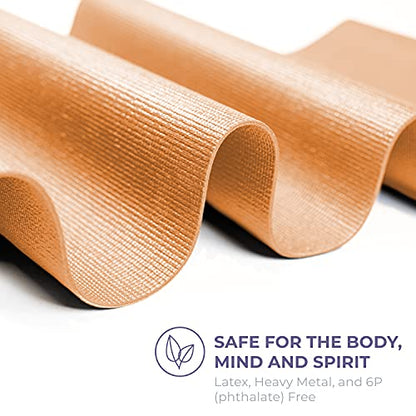Voyage 5mm Studio Yoga Mats, 4 Pack, 72x24in - color: Orange