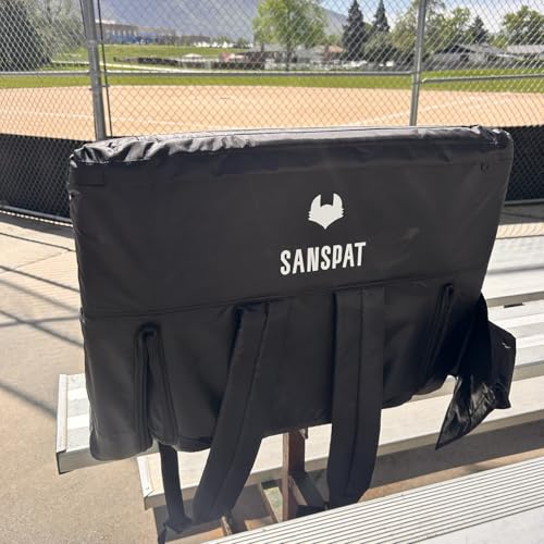 Stadium Seat with Back and Cushion: Regular 23” bleacher Chairs, Stadium Chairs on Hard Benches. Recommended for Extra Space Comfort, a Premium Chair for Bleachers