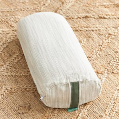 Avocado Organic Yoga Meditation Pillow, GOTS Certified Organic Cotton Cover, Natural Buckwheat Fill - size: Yoga Bolster
