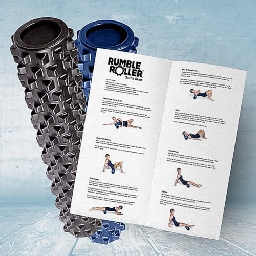 RumbleRoller Original Textured Foam Roller - Deep Tissue, Self Myofacial Release Massage Therapy Roller (RumbleRoller 12" Compact Size Original Foam Roller) - size: Compact 12-Inch