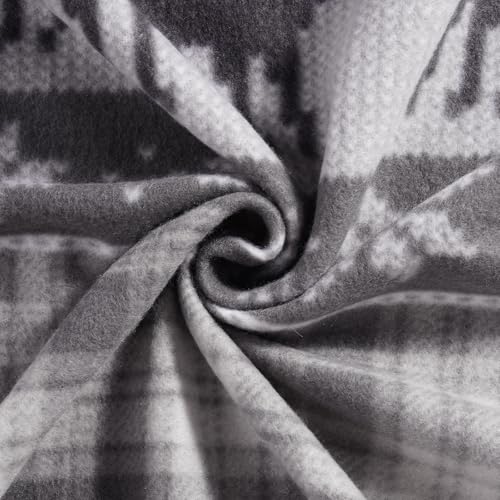 CAI TENG Fleece Blanket 6 Pack 50 X 60 Inch Christmas Blankets Throw Grey - color: Christmas Grey