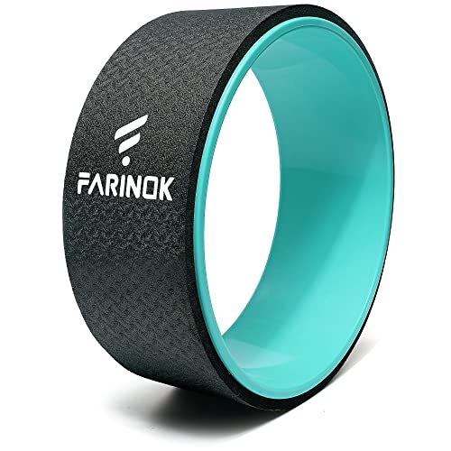 Yoga Wheel for Back Pain Relief, Back Roller Wheel with Extra Cushion | Wider & Thickest Foam, Stretches and Strengthens Core Muscles - style: SINGLE 13''
