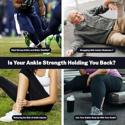 Balance Board Set for Foot & Ankle Strength – Cork Slack Board and Ankle Strengthener with Round & Pointed Bars, Progressive Balance Training System for Rehab, Fall Prevention & Athletic Performance