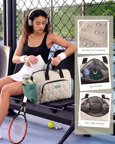 LOVEVOOK Small Gym Bag for Women with Large Water Bottle Pocket,Black | Yoga Mat Holder,Duffle Bag with Wet Pocket,Overnight Bags,Lightweight Carry on Weekender Duffel for Workout Dance Ballet - color: Black, size: Medium