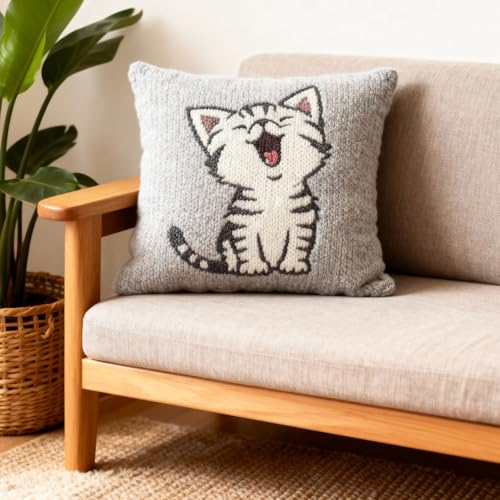 TIAMECH A4 Reusable Little Cat Stencil for Painting | Cute Meow Kitten Layering Template, DIY Wall Art, Wood Furniture, Scrapbook & Crafts (8.3x11.7inch) - style: Cute Meow Cat