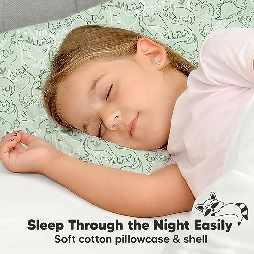 Toddler Pillow with Pillowcase, 13x18 My Little Dreamy Pillow (DinoDood) - color: Dinodood