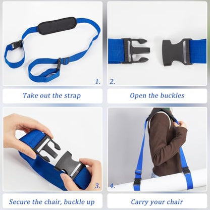 GORGECRAFT Scooter Carry Strap Blue Beach Anti-Slip Shoulder Straps Replacement with Non-Slip Shoulder Pad Polyester Universal Adjustable Backpack Bicycle Carrying Straps for Foldable Balance Bikes - color: Blue