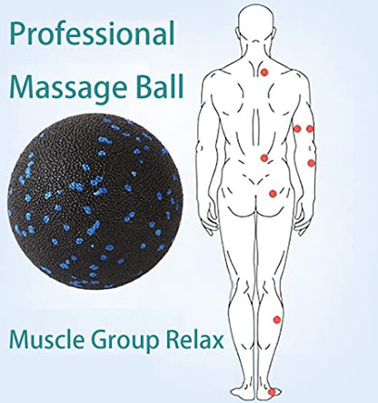 Mini Foam Roller, Muscle Massage Rollers for Trigger Point Therapy | High Density Tool, Small Size 6"L x 2" Round, 3.2-Inch Ball, Deep Tissue Muscle Recovery, Exercise Workout Stretching
