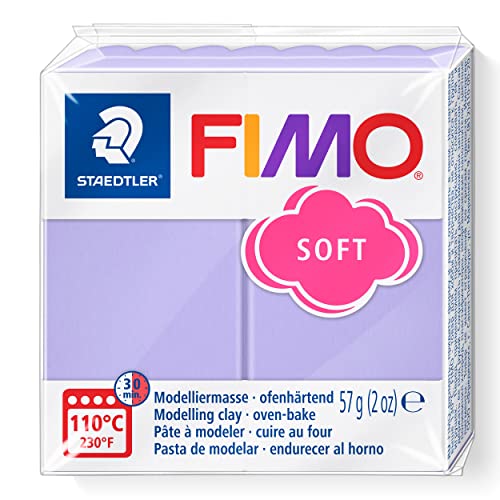 Staedtler FIMO Effects Polymer Clay - -Oven Bake Clay for Jewelry, Sculpting, Lilac Pastel 8020-605 - color: lilac, size: 57 g (Pack of 1)