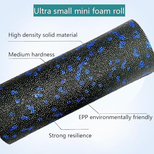 Mini Foam Roller, High Density Massage Tool for Physical Therapy - color: Blue