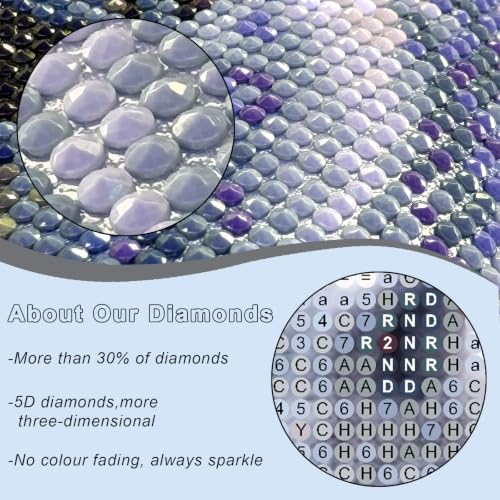 FHBUBPUP Wolf Diamond Art Kits for Adults, Diamond Painting Kits for Beginners - DIY Full Drill Round Dot Gem Art, Craft Gift Suitable for Home Wall Decoration 12×12Inch