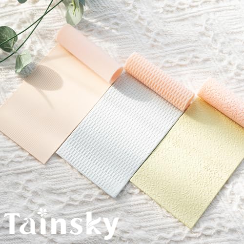 TAINSKY 5 pcs Polymer Clay Texture Roller, Pottery Stamps for Polymer Clay Earrings Jewelry, Embossing Pottery Texture Rollers for Jewelry Making（Mix） - color: Style B Set