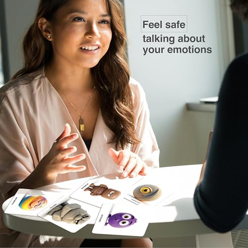 Emotional Intelligence Card Deck – Master Your Emotions with 156 Emotion Cards and 37 Micro-Mindfulness Technique Cards to Enhance Resilience and Thrive - color: Card Deck